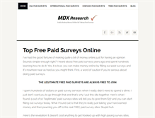 Tablet Screenshot of mdxresearch.com